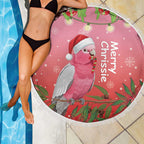 Galah Australia Christmas Beach Blanket Merry Chrissie Bottlebrushes - Aussie Hoodie
