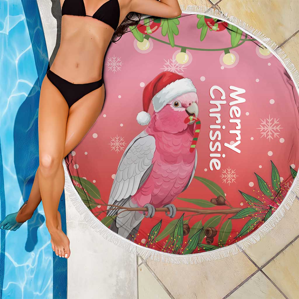 Galah Australia Christmas Beach Blanket Merry Chrissie Bottlebrushes - Aussie Hoodie