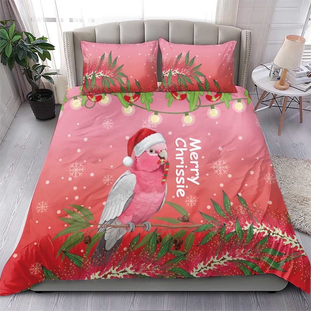 Galah Australia Christmas Bedding Set Merry Chrissie Bottlebrushes - Aussie Hoodie