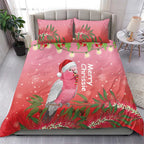 Galah Australia Christmas Bedding Set Merry Chrissie Bottlebrushes - Aussie Hoodie
