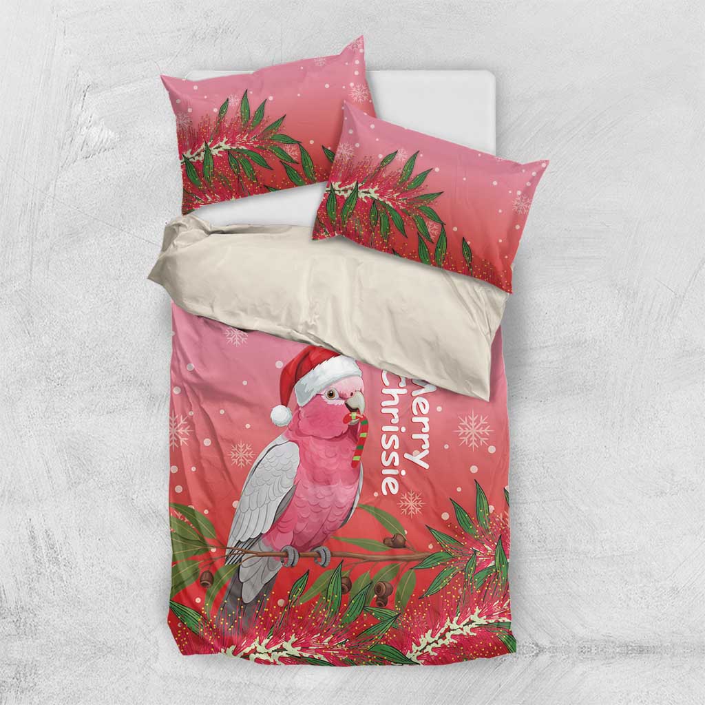 Galah Australia Christmas Bedding Set Merry Chrissie Bottlebrushes - Aussie Hoodie