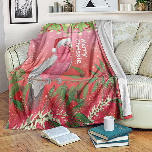 Galah Australia Christmas Blanket Merry Chrissie Bottlebrushes - Aussie Hoodie