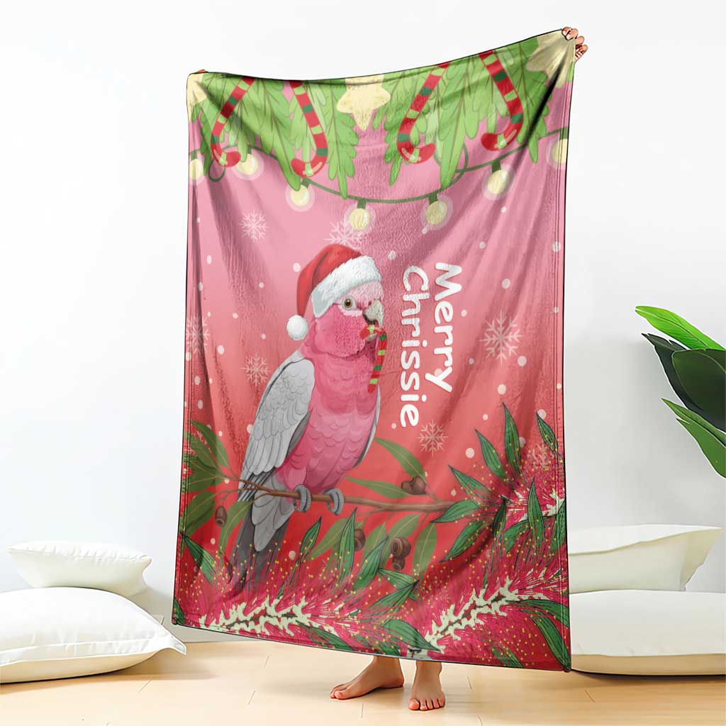 Galah Australia Christmas Blanket Merry Chrissie Bottlebrushes - Aussie Hoodie