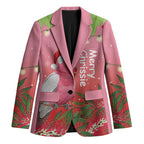Personalised Galah Australia Christmas Blazer Merry Chrissie Bottlebrushes - Aussie Hoodie