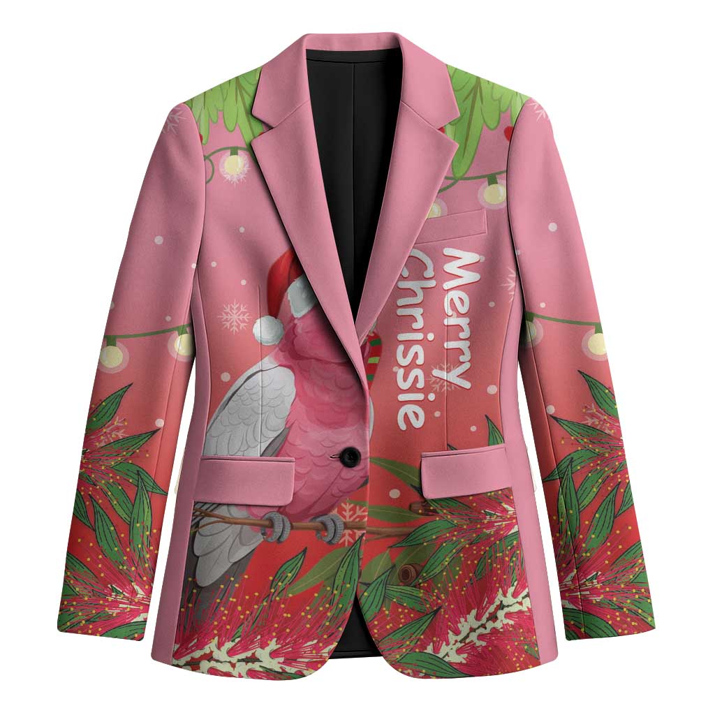 Personalised Galah Australia Christmas Blazer Merry Chrissie Bottlebrushes - Aussie Hoodie