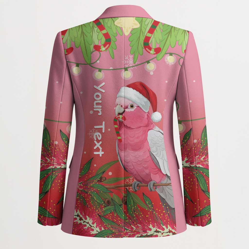 Personalised Galah Australia Christmas Blazer Merry Chrissie Bottlebrushes - Aussie Hoodie