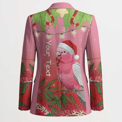 Personalised Galah Australia Christmas Blazer Merry Chrissie Bottlebrushes - Aussie Hoodie
