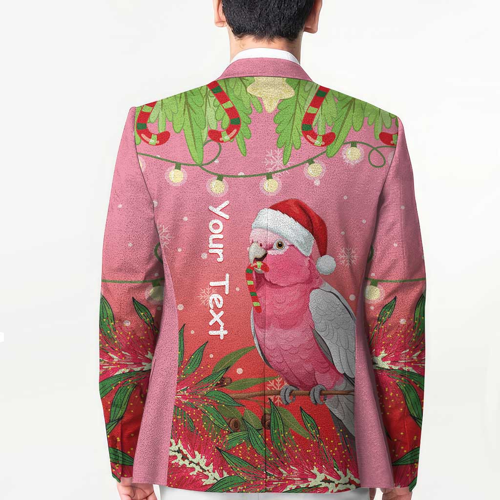 Personalised Galah Australia Christmas Blazer Merry Chrissie Bottlebrushes - Aussie Hoodie