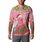 Personalised Galah Australia Christmas Button Sweatshirt Merry Chrissie Bottlebrushes - Aussie Hoodie