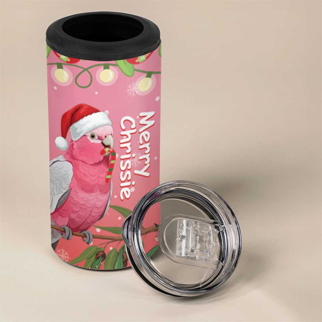 Personalised Galah Australia Christmas 4 in 1 Can Cooler Tumbler Merry Chrissie Bottlebrushes - Aussie Hoodie