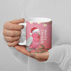 Personalised Galah Australia Christmas Ceramic Mug Merry Chrissie Bottlebrushes - Aussie Hoodie