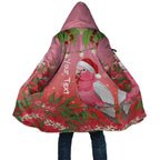 Personalised Galah Australia Christmas Cloak Merry Chrissie Bottlebrushes - Aussie Hoodie