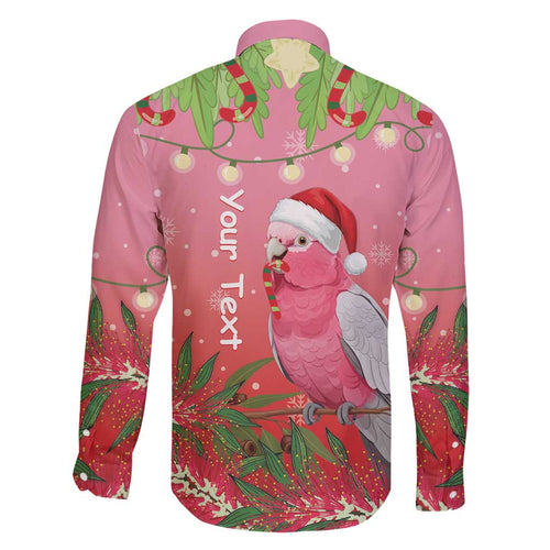 Personalised Galah Australia Christmas Family Matching Long Sleeve Bodycon Dress and Hawaiian Shirt Merry Chrissie Bottlebrushes - Aussie Hoodie