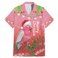 Personalised Galah Australia Christmas Family Matching Mermaid Dress and Hawaiian Shirt Merry Chrissie Bottlebrushes - Aussie Hoodie