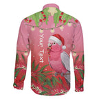 Personalised Galah Australia Christmas Family Matching Mermaid Dress and Hawaiian Shirt Merry Chrissie Bottlebrushes - Aussie Hoodie