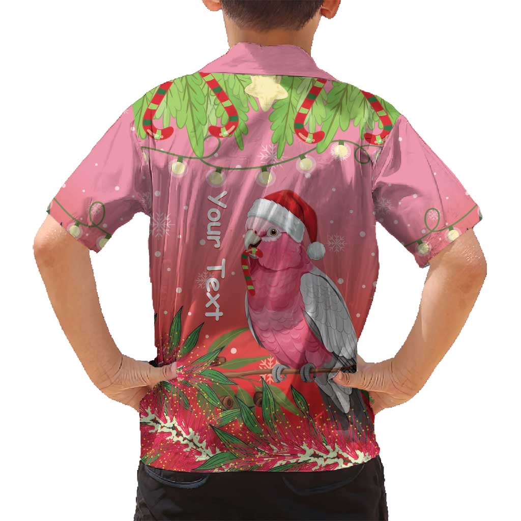 Personalised Galah Australia Christmas Family Matching Off Shoulder Short Dress and Hawaiian Shirt Merry Chrissie Bottlebrushes - Aussie Hoodie