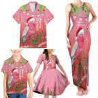Personalised Galah Australia Christmas Family Matching Tank Maxi Dress and Hawaiian Shirt Merry Chrissie Bottlebrushes - Aussie Hoodie
