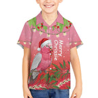 Personalised Galah Australia Christmas Hawaiian Shirt Merry Chrissie Bottlebrushes - Aussie Hoodie