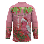Personalised Galah Australia Christmas Hockey Jersey Merry Chrissie Bottlebrushes - Aussie Hoodie