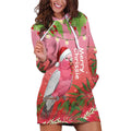 Personalised Galah Australia Christmas Hoodie Dress Merry Chrissie Bottlebrushes - Aussie Hoodie