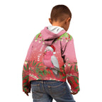 Personalised Galah Australia Christmas Kid Hoodie Merry Chrissie Bottlebrushes - Aussie Hoodie