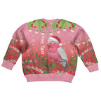 Galah Australia Christmas Kid Ugly Christmas Sweater Merry Chrissie Bottlebrushes - Aussie Hoodie