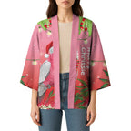 Personalised Galah Australia Christmas Kimono Merry Chrissie Bottlebrushes - Aussie Hoodie