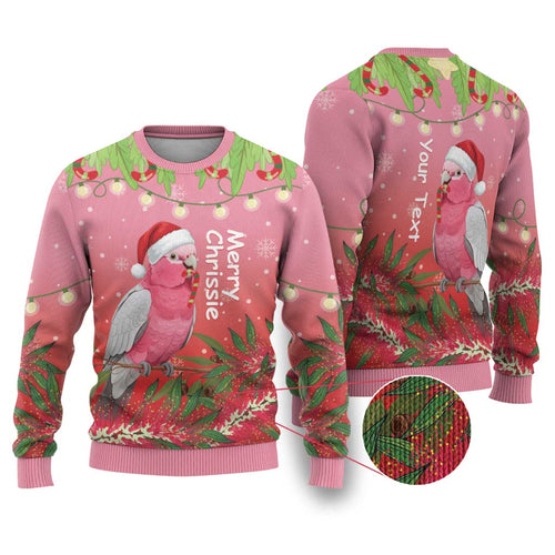 Galah Australia Christmas Ugly Christmas Sweater Merry Chrissie Bottlebrushes - Aussie Hoodie