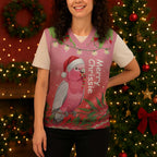 Galah Australia Christmas Knitted V-Neck Vest Merry Chrissie Bottlebrushes - Aussie Hoodie