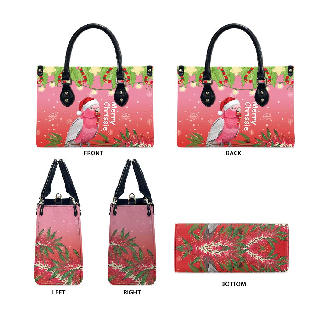 Galah Australia Christmas Leather Bag Merry Chrissie Bottlebrushes - Aussie Hoodie