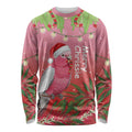 Personalised Galah Australia Christmas Long Sleeve Shirt Merry Chrissie Bottlebrushes - Aussie Hoodie