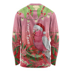Personalised Galah Australia Christmas Long Sleeve Shirt Merry Chrissie Bottlebrushes - Aussie Hoodie