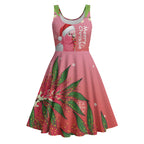 Personalised Galah Australia Christmas Midi Dress Merry Chrissie Bottlebrushes LT14