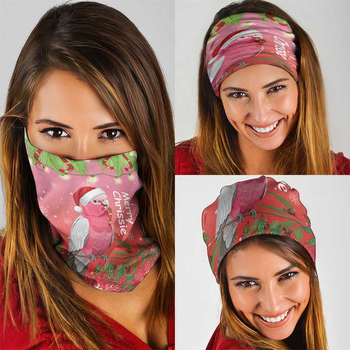 Galah Australia Christmas Neck Gaiter Merry Chrissie Bottlebrushes - Aussie Hoodie