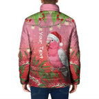 Personalised Galah Australia Christmas Padded Jacket Merry Chrissie Bottlebrushes - Aussie Hoodie