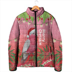 Personalised Galah Australia Christmas Padded Jacket Merry Chrissie Bottlebrushes - Aussie Hoodie