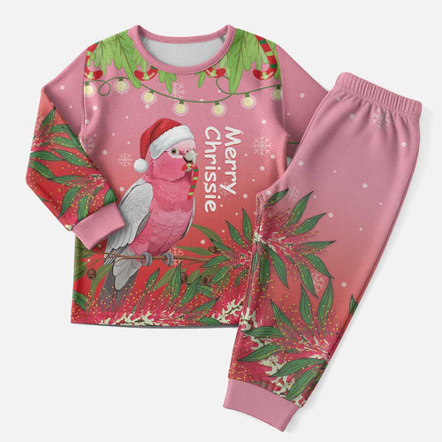 Galah Australia Christmas Pajama Set Merry Chrissie Bottlebrushes - Aussie Hoodie