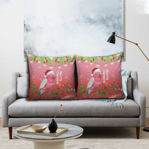 Galah Australia Christmas Pillow Cover Merry Chrissie Bottlebrushes - Aussie Hoodie