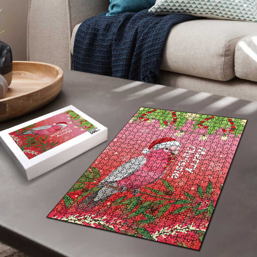 Galah Australia Christmas Puzzle Merry Chrissie Bottlebrushes - Aussie Hoodie
