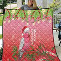 Galah Australia Christmas Quilt Merry Chrissie Bottlebrushes - Aussie Hoodie