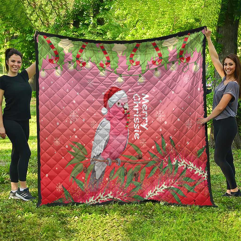 Galah Australia Christmas Quilt Merry Chrissie Bottlebrushes - Aussie Hoodie