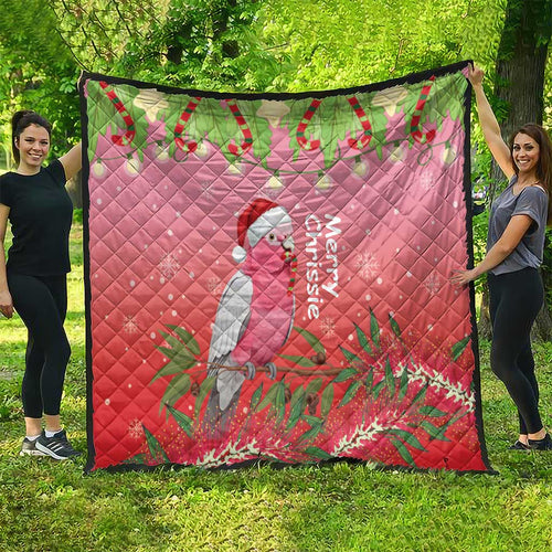 Galah Australia Christmas Quilt Merry Chrissie Bottlebrushes - Aussie Hoodie