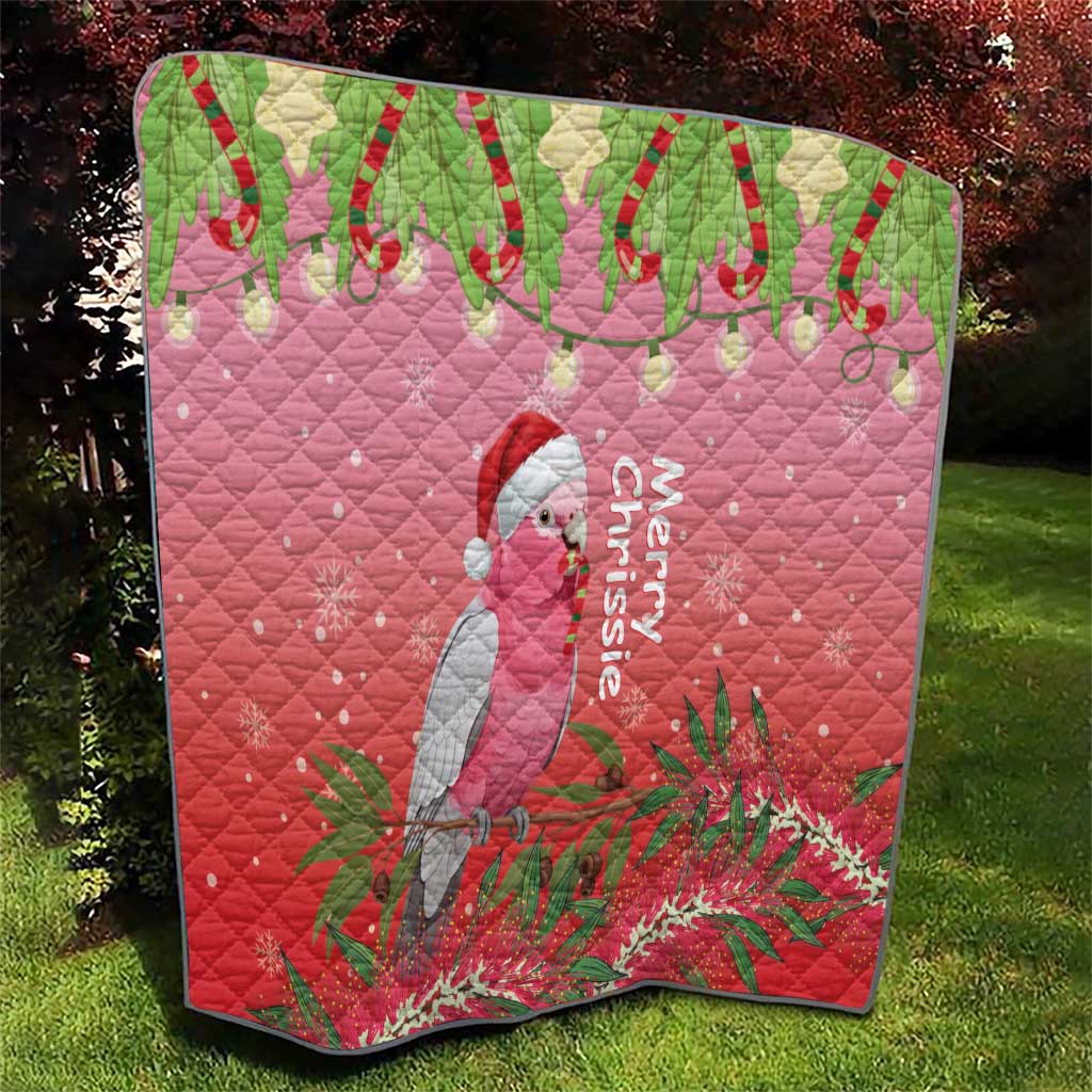 Galah Australia Christmas Quilt Merry Chrissie Bottlebrushes - Aussie Hoodie