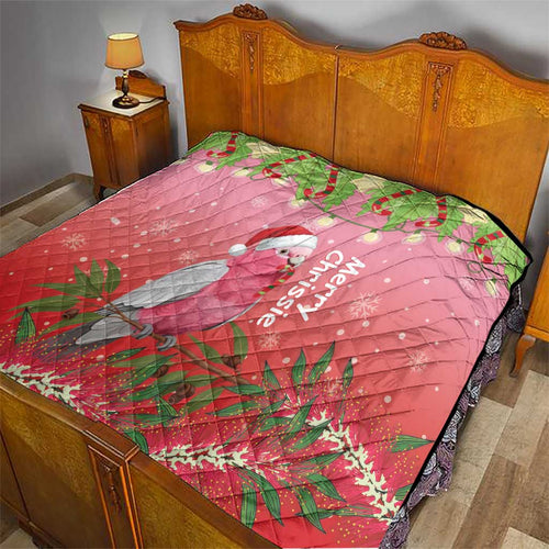 Galah Australia Christmas Quilt Merry Chrissie Bottlebrushes - Aussie Hoodie