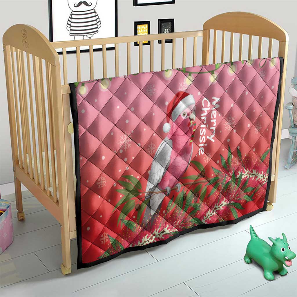 Galah Australia Christmas Quilt Merry Chrissie Bottlebrushes - Aussie Hoodie