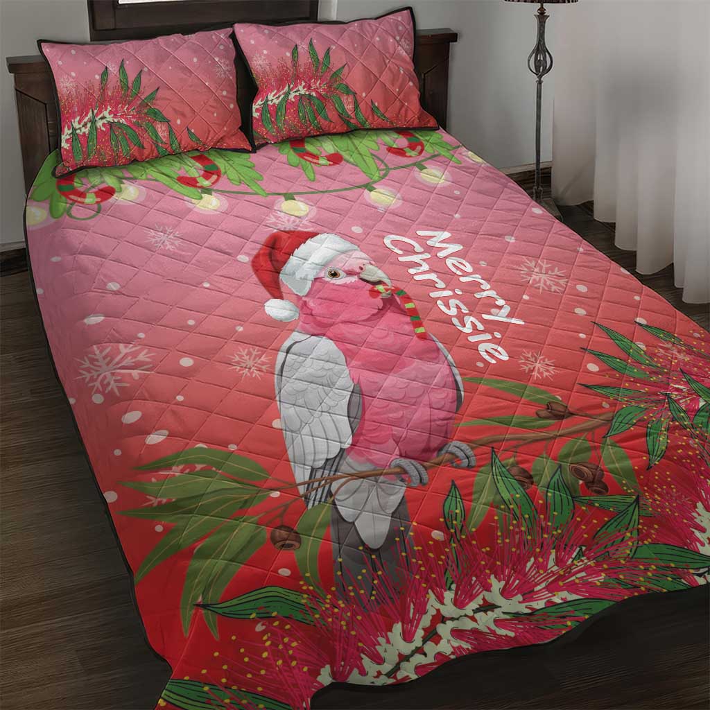 Galah Australia Christmas Quilt Bed Set Merry Chrissie Bottlebrushes - Aussie Hoodie