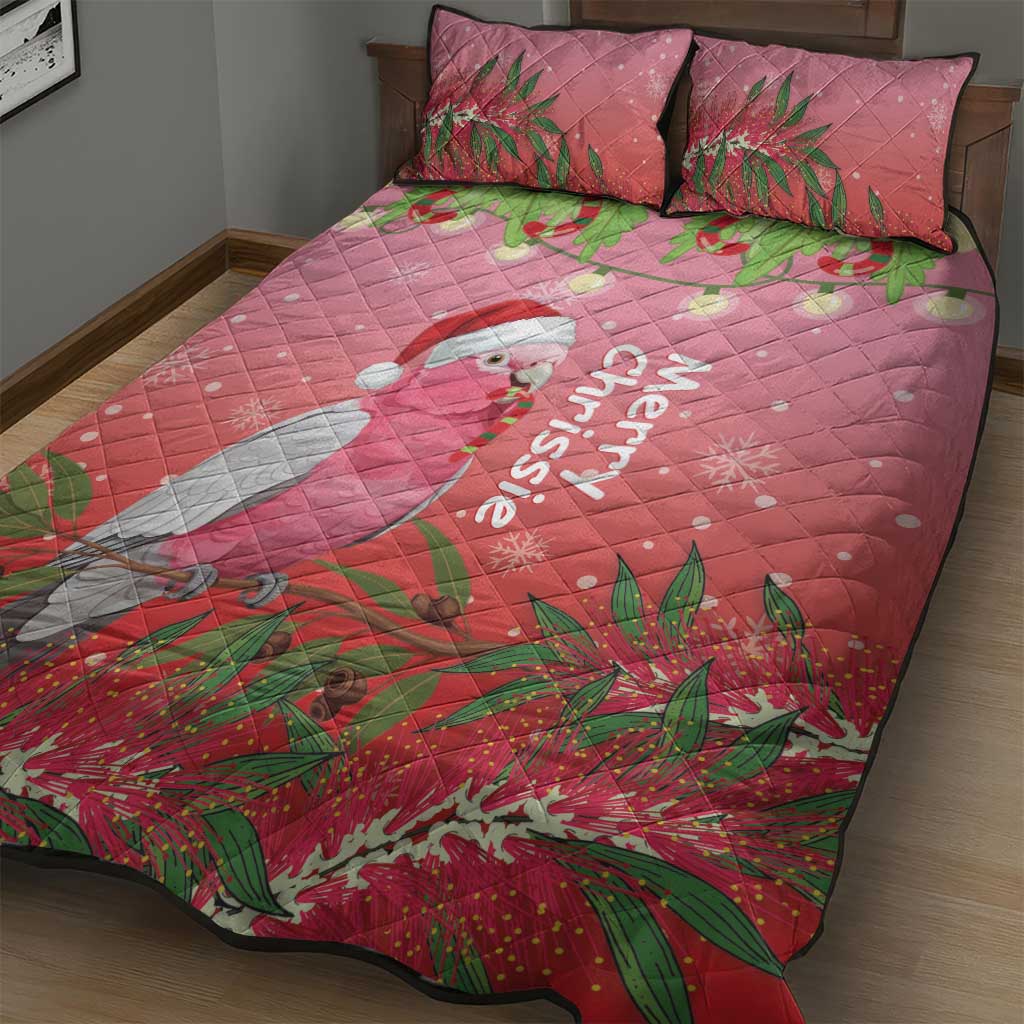 Galah Australia Christmas Quilt Bed Set Merry Chrissie Bottlebrushes - Aussie Hoodie