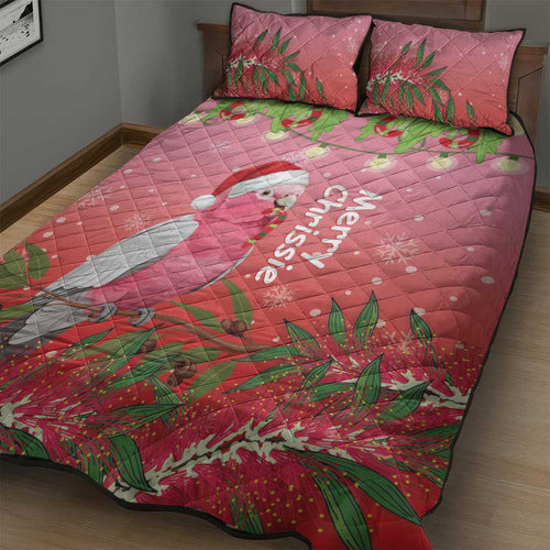 Galah Australia Christmas Quilt Bed Set Merry Chrissie Bottlebrushes - Aussie Hoodie