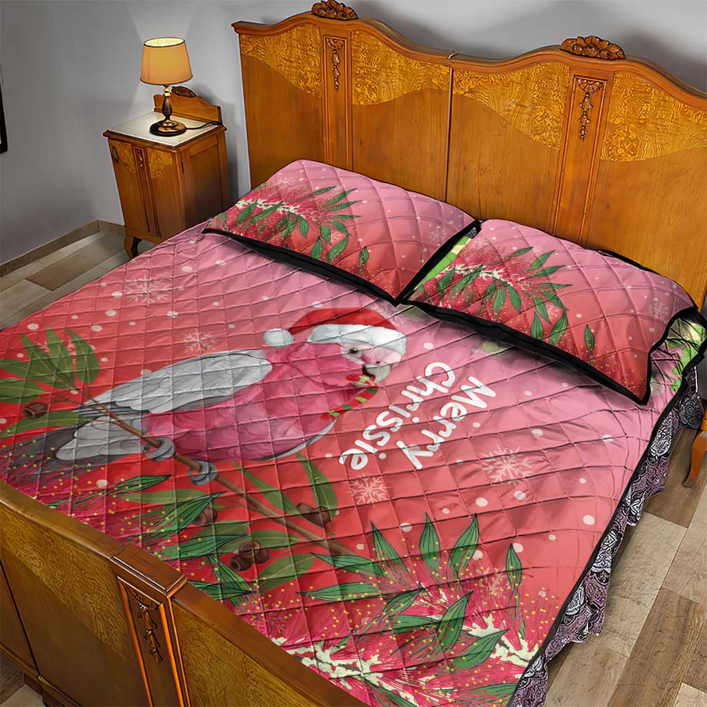 Galah Australia Christmas Quilt Bed Set Merry Chrissie Bottlebrushes - Aussie Hoodie