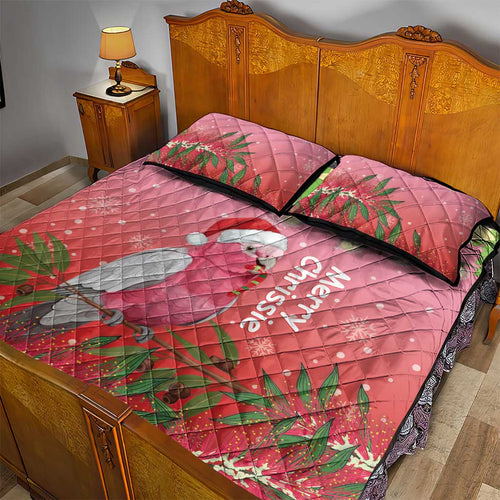 Galah Australia Christmas Quilt Bed Set Merry Chrissie Bottlebrushes - Aussie Hoodie